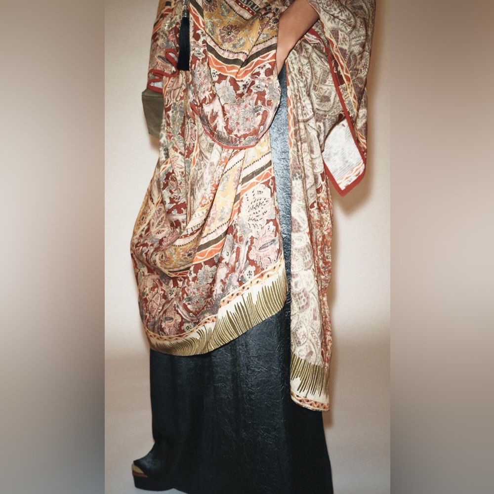 Zara Paisley Caftan Dress - Picture 4 of 10